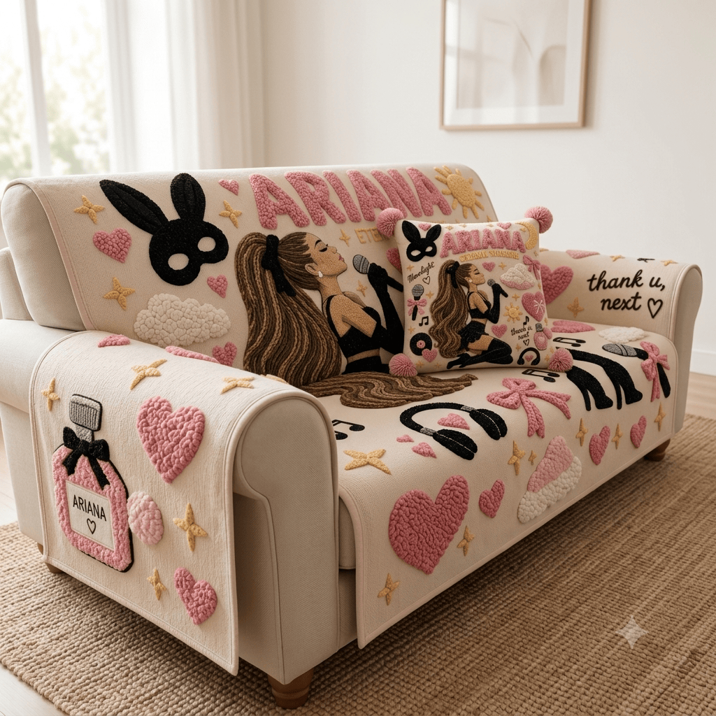 ARG Tufted Sofa Cover & Pillow Set DNBN