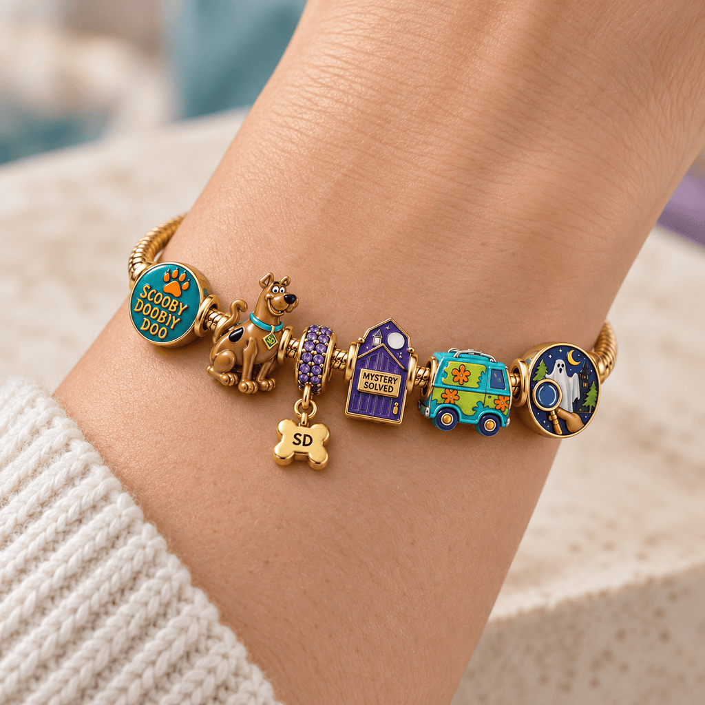 SCBD Gold Charm Bracelet Set HQH
