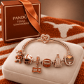 TLH Rose Gold Charm Bracelet Set TMH