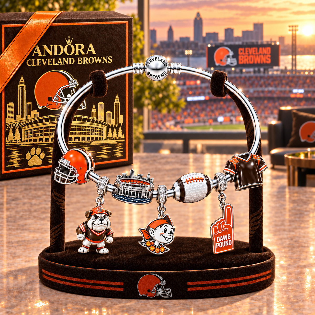 CLVB Silver Charm Bracelet Set TMH