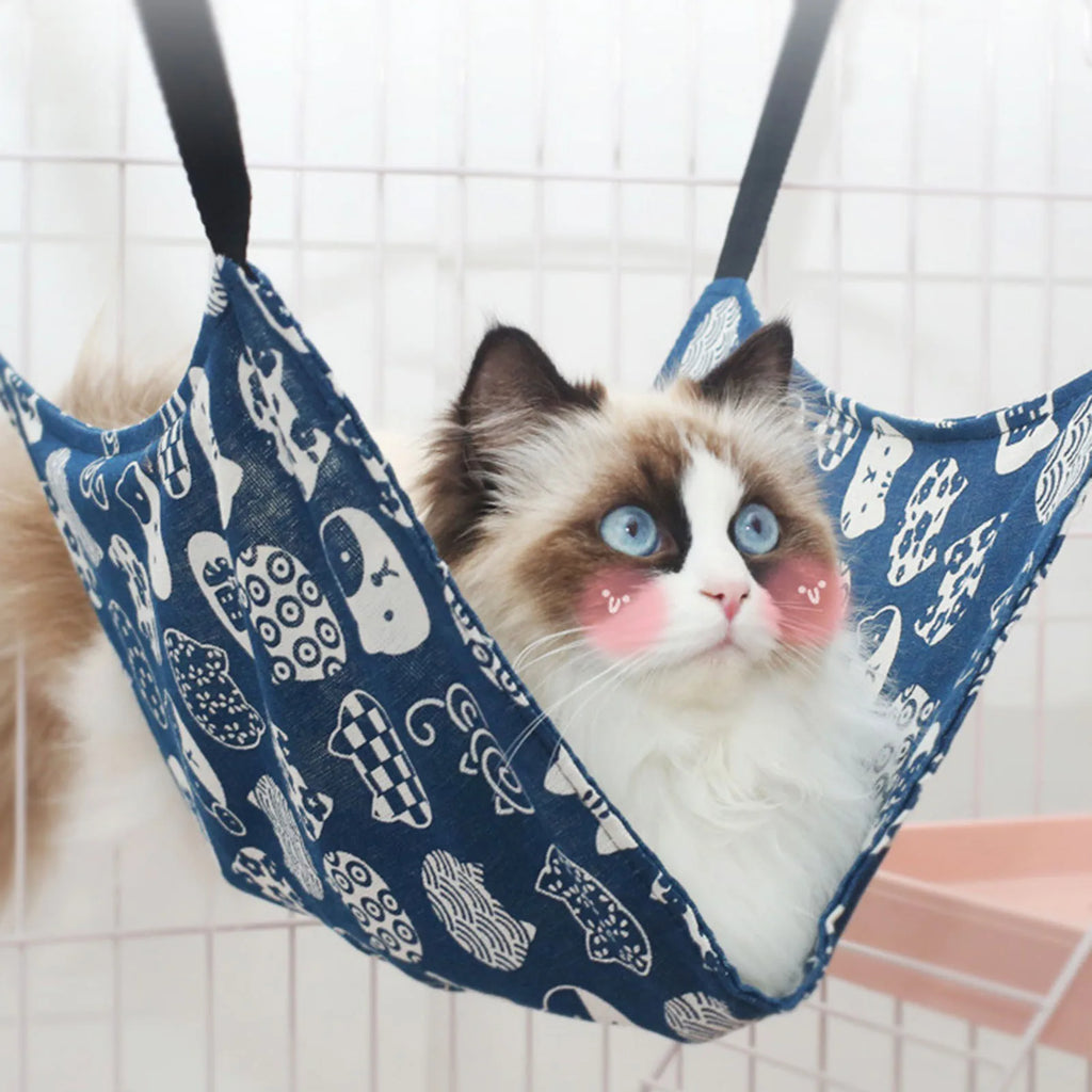 Cat Swing Hammocks Small Pets Removable and Washable Summer Cat Hammock for Small Animals Pets Bed