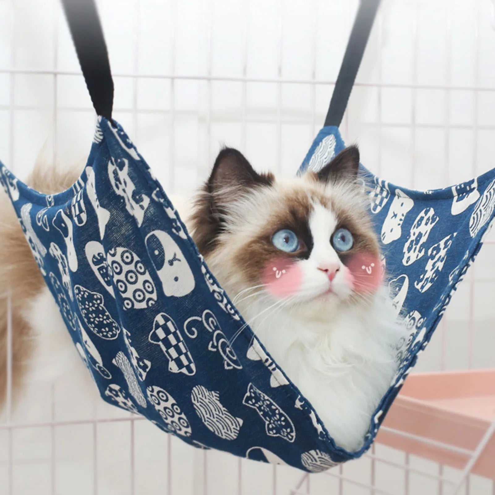 Cat Swing Hammocks Small Pets Removable and Washable Summer Cat Hammock for Small Animals Pets Bed
